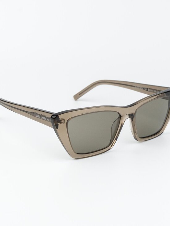 Saint Laurent Women Sunglasses Transparent Brown Grey Cat Eye SL 276 MICA 043 main image 10
